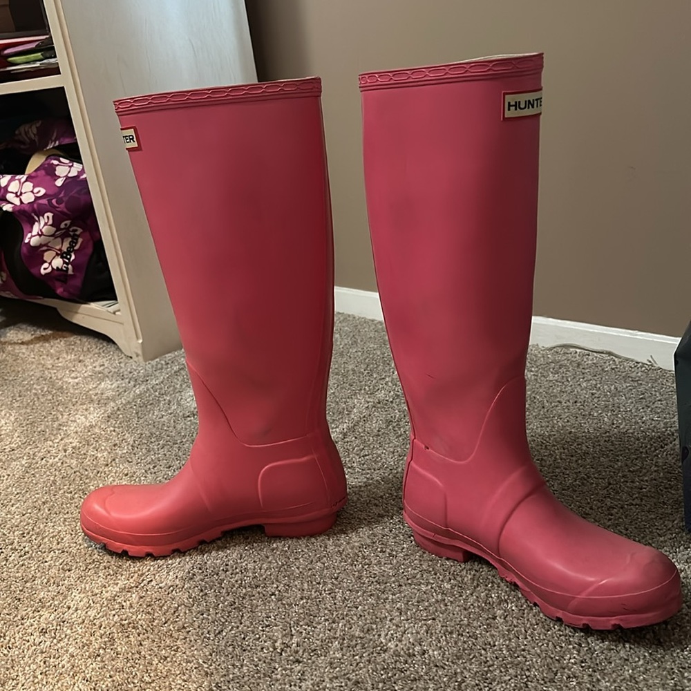 Pink HUNTER boots - Picture 2 of 4